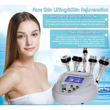 5 из 1 Ультразвуковой 40K Cavitation Cavitation Vacuum Cauum RF Creating Body Beauty Machine